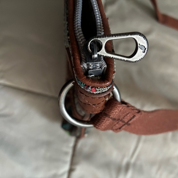 Sakroots Owl Crossbody Bag Shoulder Purse Coated Canvas- Adjustable Strap - Picture 7 of 10